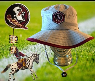FSU Florida State Seminoles Zephyr S/M Boonie Bucket Drawstring Logo Hat NWT - Image 1 of 4