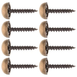 8 Piezas Tornillos Decorativos Montaje en Pared Tapa Pernos Tapas Latón con Adorno - Imagen 1 de 12