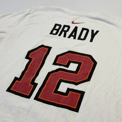 Camisa Tampa Bay Buccaneers Para Hombres XL Blanca NFL Tom Brady 12 Super Bowl Foto 1 de 4