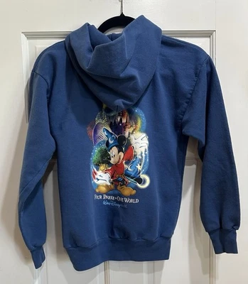 Sudadera con Capucha Gráfica Walt Disney World Mickey Mouse en Azul Juvenil Talla Grande Pullover Foto 1 de 4