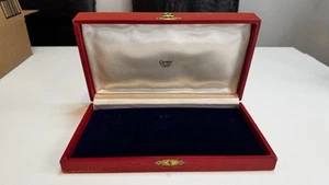 Vintage Cartier Paris Red & Gold Jewelry BOX ONLY - Picture 1 of 7