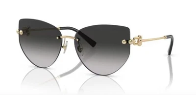 Очки солнцезащитные Tiffany & Co 3096 - 60 60213C - бледно-золотистые/серые градиентные - Изображение 1 из 4