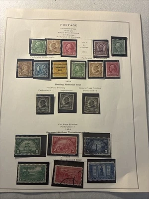 Collection Is Us On Pages Cards Mint Used 1923-29coil Pairs Transport Pairs N168 - Image 1 of 4