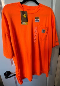 Camiseta Carhartt 2XL Force Enhanced NEÓN Naranja FAST DRY STAIN BREAKER SS NUEVA CON ETIQUETAS - Imagen 1 de 5