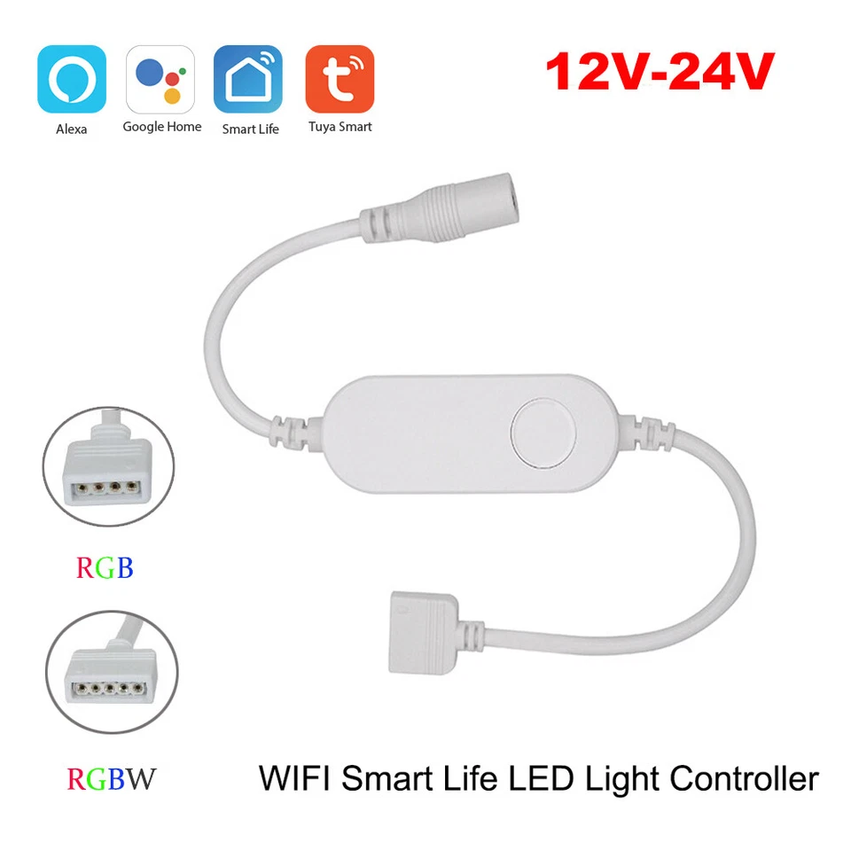 TUYA Smart Life APP Wifi RGB RGBW Led Strip Controller für Amazon Alexa Google - Bild 1 von 4