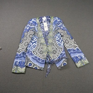 Camilla Womens Jacket 8AU or XS Under Medina Moon Tie Back Detail Silk RP$599 - Foto 1 di 10