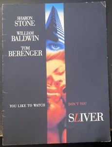 Programa de películas Sliver 1993 Sharon Stone Phillip Noyce William Baldwin - Imagen 1 de 3