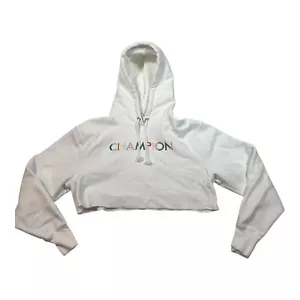 Champion Reverse Weave Heavy Weight Women’s Crop Top Hoodie Size Small - Picture 1 of 9