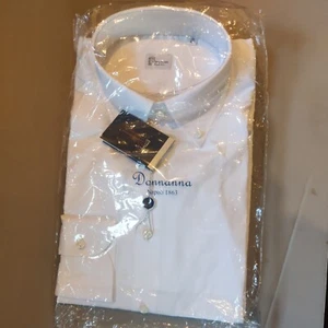 Ivy League Donnanna Napoli shirt 15 3/4  7 hand made steps  button down collar - Picture 1 of 5