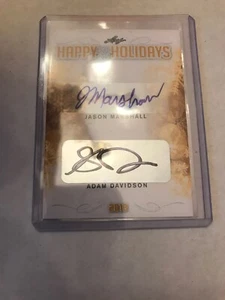 2018 Leaf Holiday Packs Marshall Davidson Czerwinski Warburg Holidays Quad Auto! - Picture 1 of 2