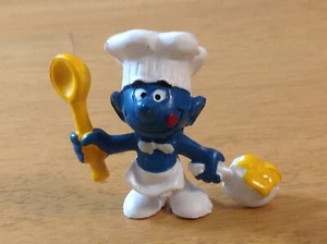 Vintage Chef Smurf with Pot & Spoon Bully Peyo - Picture 1 of 3