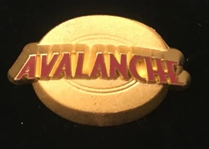 PIN DE DISCO DORADO AVALANCHA COLORADO LOGOTIPO PETER DAVID - Imagen 1 de 1