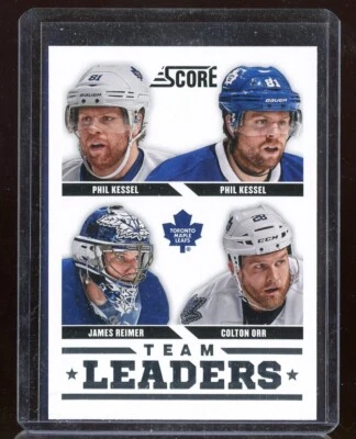2013-14 Score Red Back #577 Phil Kessel TL/Colton Orr/James Reimer/Phil Kessel - Image 1 of 2