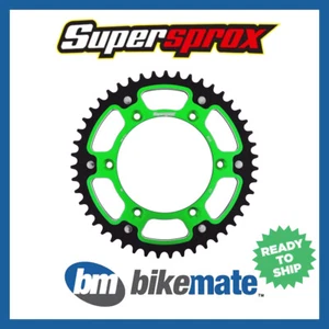 Sprocket Rear Stealth Green 520-49T for KAWASAKI KDX 220 R 2003 2004 2005 - Picture 1 of 1