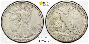 1929 D WALKING LIBERTY HALF DOLLAR PCGS MS 61 SLIGHTLY GREYING SILVER LUSTER IS - Picture 1 of 6