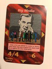BIG MEDIA : Illuminati INWO CCG UNLIMITED Group TCG card; fake news, Liberal