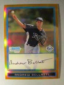 *01/50* 2009 Bowman Chrome Draft ORO Rifrattori BDPP37 Andrew Bellatti RC *1ST# - Foto 1 di 3