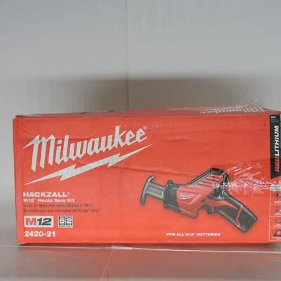 Milwaukee M12 12V HACKZALL Reciprocating Saw Kit with 1 1.5Ah Battery 2420-21  - Image 1 of 4