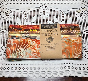 Timeless Treasures Tonga Treats 40-Piece 10" x 10" Cotton Batik Fabric Squares - Picture 1 of 8