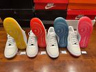 Lot 4 Nike Air Lunar Force 1 Easter Egg Collection Pink Blue Orange Yellow 9 10