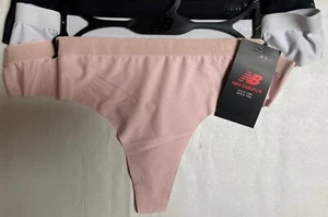 NWT NEW BALANCE 1 BLACK 1 NUDE 1 GRAY THONG PANTY SIZE X/LARGE $30 - Picture 1 of 2