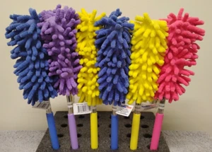 6 Colorful Telescopic Microfiber Duster with Pivot Head, Extends Up to 29" (03) - Picture 1 of 6