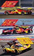 Decals Ferrari 499 P Hypercar WEC 2024 1:32 1:43 1:24 1:18 slot calcas