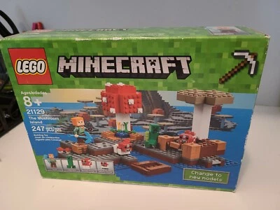 Lego (21129) Minecraft The Mushroom Island - 247 Peças Novo - Imagem 1 de 4
