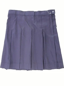 Girls C&J Navy Blue Pleated Uniform Skirt Sizes 7 Half/28 1/2 - 16 Half/35 1/2 - Picture 1 of 4
