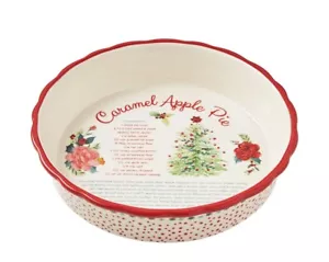 THE PIONEER WOMAN FLORAL MEDLEY CARAMEL APPLE PIE PLATE 9” - NEW - Picture 1 of 2