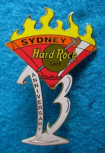 SYDNEY 13º ANIVERSARIO JUEGOS OLÍMPICOS CALDERO LLAMA Hard Rock Café PIN LE - Imagen 1 de 1