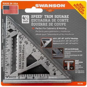 Swanson 4-1/2 pulgadas Cuadrado de velocidad de ajuste de aluminio L - Imagen 1 de 1