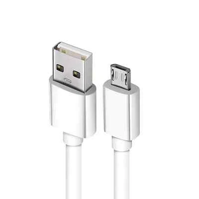 Micro USB Charging Cable / Cord - TPE - White - Image 1 of 4