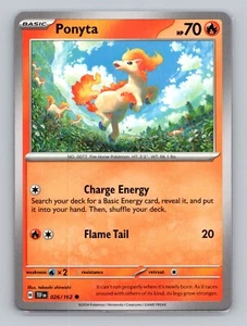 Ponyta 026/162 Temporal Forces Common NM TEF EN Pokemon Card Scarlet & Violet - Picture 1 of 2