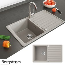 Bergström 76,5cmx19cmx46cm Granit Einbauspüle - Beige