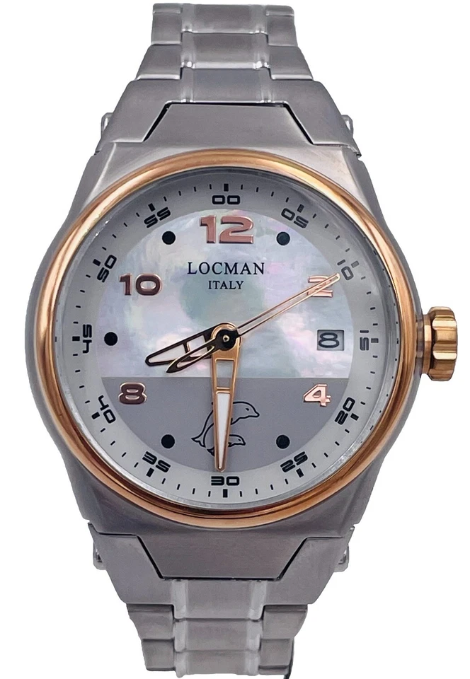 Orologio Locman Mare 558ACOW/498 39mm Wr100m Titanio/Acciaio Scontatissimo Nuovo - Immagine 1 di 4