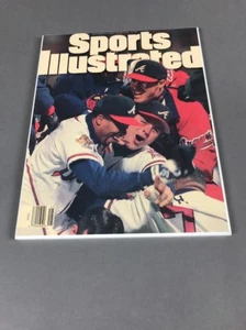 Atlanta Braves Heat Sealed Sports Illustrated Cover Mounted Wall Plaque 1995 - Picture 1 of 9
