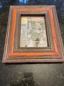 Framed Miniature Indian Print - Picture 1 of 7