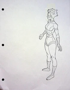 Superman Batman Public Enemies JEFF JOHNSON ART Production Hand Drawn Model - Picture 1 of 2