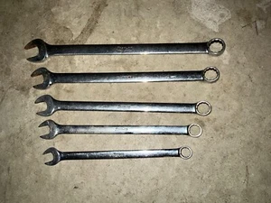 Snap-on Tools OEXL 705B Long SAE 5 Piece Combination Wrench Set 1/2" to 3/4" - Picture 1 of 17