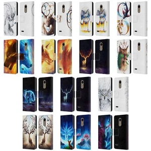 OFFICIAL JONAS "JOJOESART" JÖDICKE WILDLIFE LEATHER BOOK CASE FOR LG PHONES 1 - Picture 1 of 7