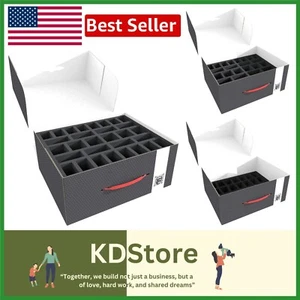 Premium Aufbewahrungsbox für große Miniaturen - 28 Fächer Schaumstoff Organizer - Bild 1 von 8