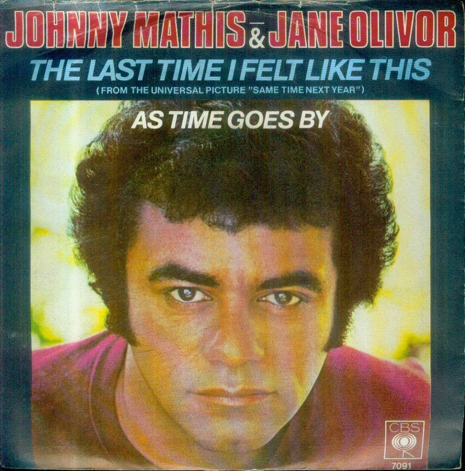 7" Johnny Mathis & Jane Olivor/The Last Time I Felt Like This (D) Promo - Bild 1 von 1