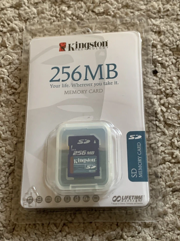 Kingston 256 MB Secure Digital Card ( SD/256 ) Sealed New - Image 1 of 3