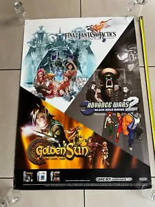 POSTER : Golden sun Advance wars Final fantasy Game boy advance GBA Nintendo - Foto 1 di 4