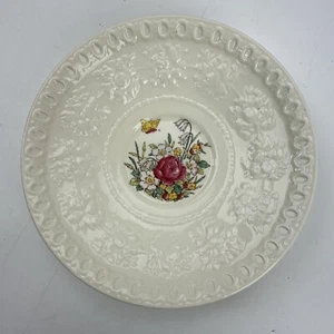 Wellesley Wedgwood Floral 6" Saucer VTG Made in USA - Picture 1 of 5