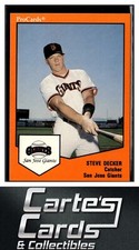 Steve Decker 1989 ProCards Minor League Team Sets #446  San Jose Giants