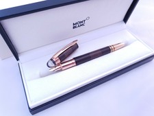 Montblanc Starwalker Rose Gold Plated Metal Fountain Pen Fine nib new unused