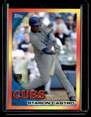 2010 Topps Red Hot Rookies Exchange Starlin Castro RC Chicago Cubs #RHR-5 - Image 1 of 2