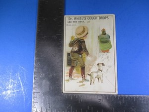 Vintage Dr. White's Cough Drops Are The Best Advertising Trade Card S5488